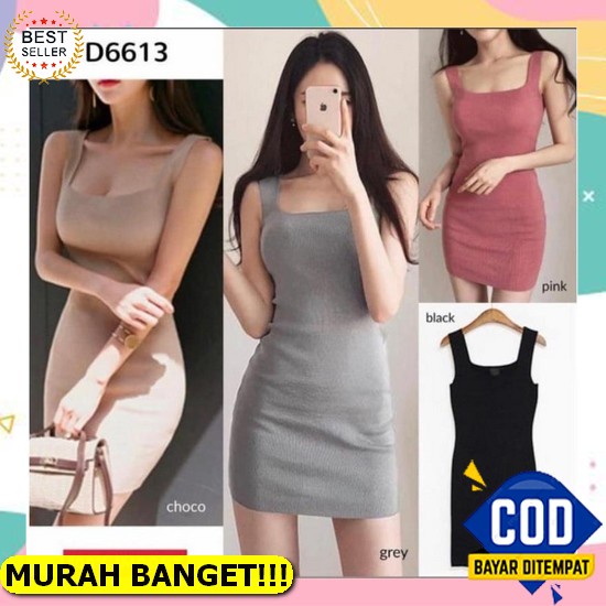 Vecka Midi Dress Wanita V Neck Bahan Twiscone Polos - Gaun Panjang Kimono Tali Obi - Top Wrap Rok Te