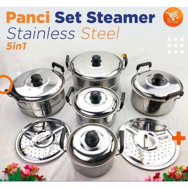 panci set stainless steel