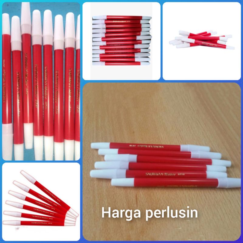 

spidol snowman kecil merah / per 12 pcs