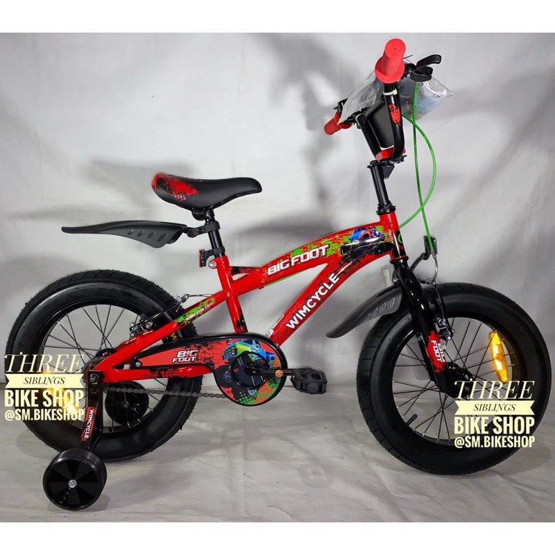 SEPEDA BMX WIMCYCLE BIGFOOT 16 INCH WARNA MERAH