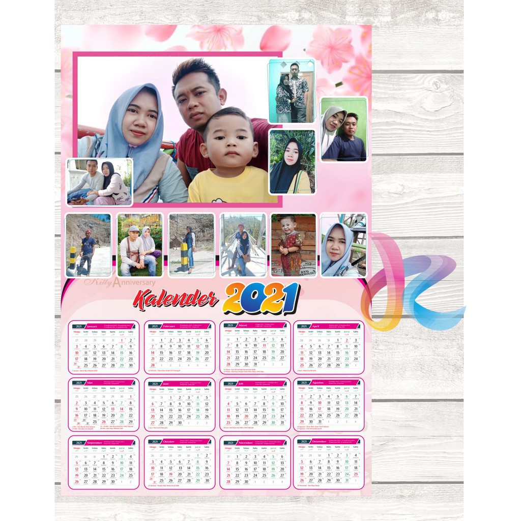 

CUSTOM Kalender Dinding / Wall Calender isi 1 lembar