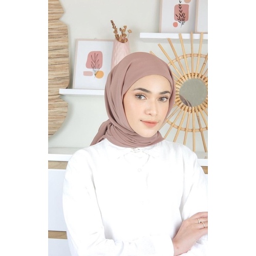 TERMURAH !! HIJAB SEGI EMPAT INSTAN PLUS INNER 2IN1 / SEGIEMPAT INNER 2IN1 CERUTY BABYDOLL 2 LAYER