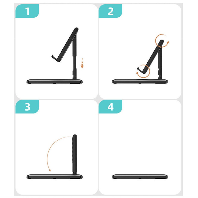 Foldable Tablet Mobile Phone Desktop Phone Stand for IPad IPhone Samsung Desk Holder Adjustable Desk Bracket Smartphone Stand