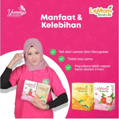 Almom dan Lemom Tea Pelancar Asi Booster dari Yummy Susu Almond