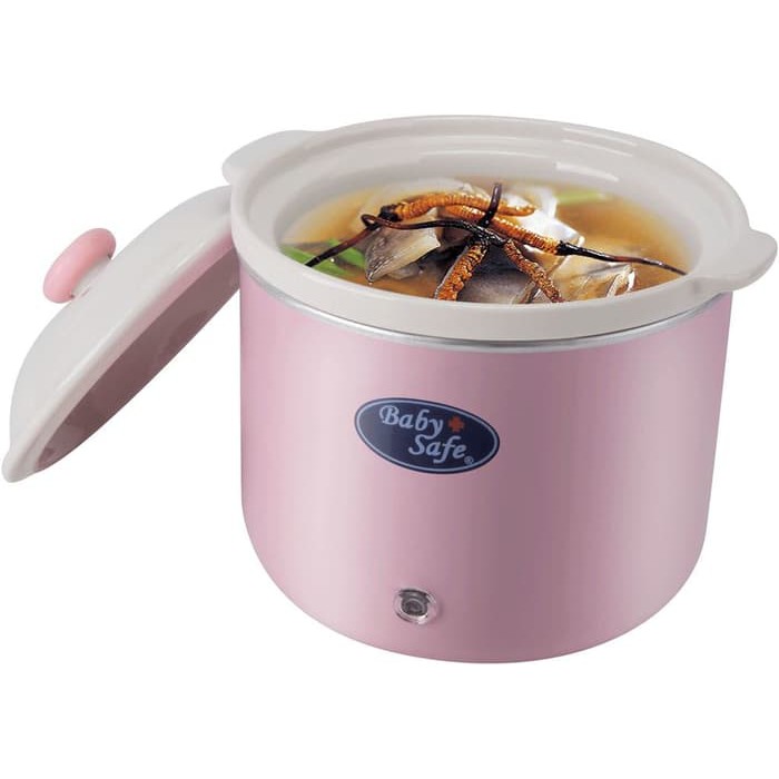 Baby Safe LB009 PINK Slow Cooker Alat Memasak Menghangatkan Makanan Anak PINK