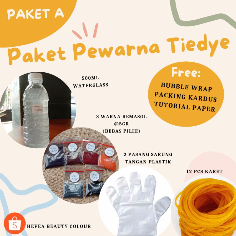 PAKET Pewarna pakaian REMASOL / Pewarna TIE DYE