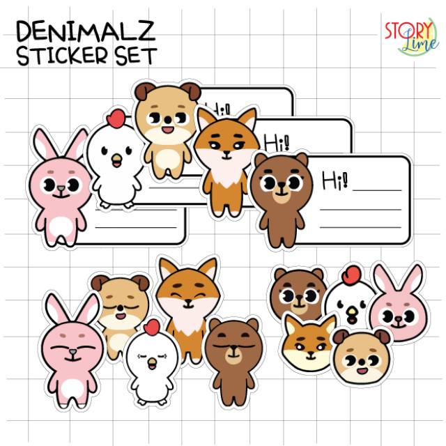 DENIMALZ (DAY6) Sticker Set Decoration, Sticker Name Tag