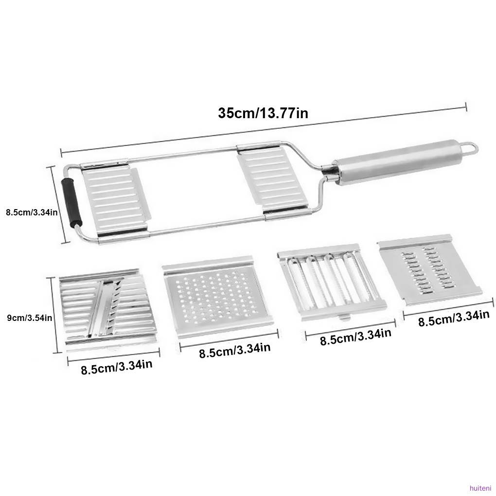 Parutan Sayuran Kentang Wortel Bahan Stainless Steel Non Slip Untuk Dapur