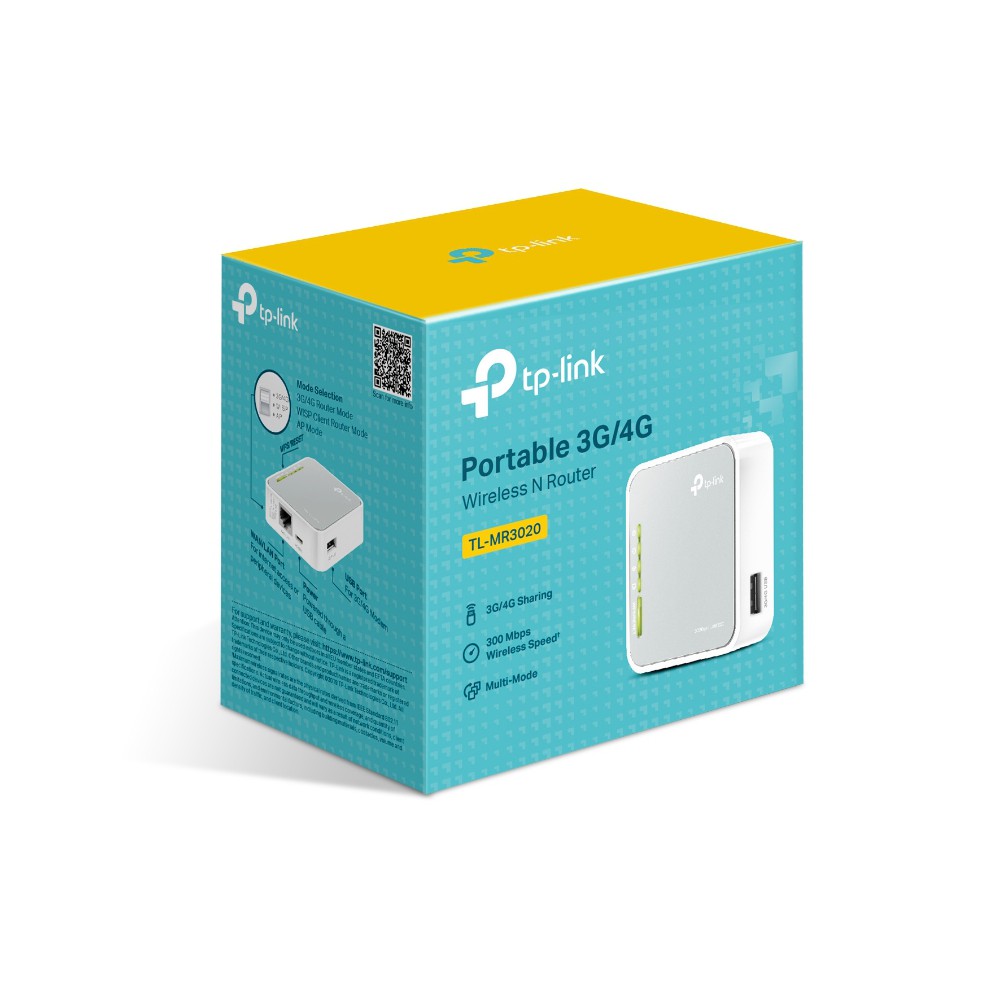 TP-LINK TL-MR3020 Portable 3G/4G Wireless N Router