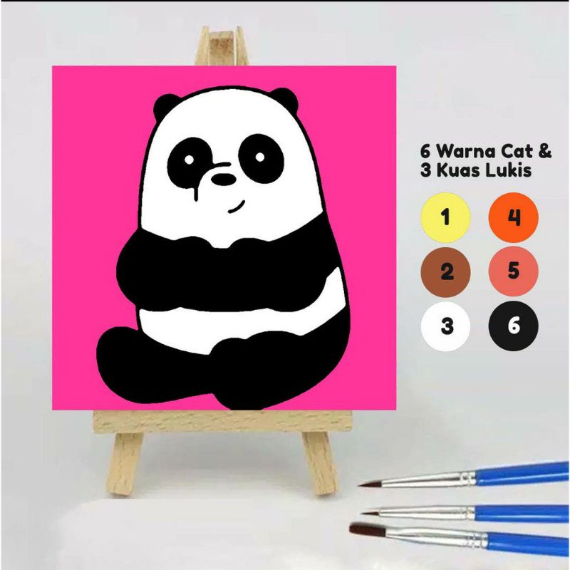 

Paint by Number Bare Bear 20x20 Wooden Painting Kit