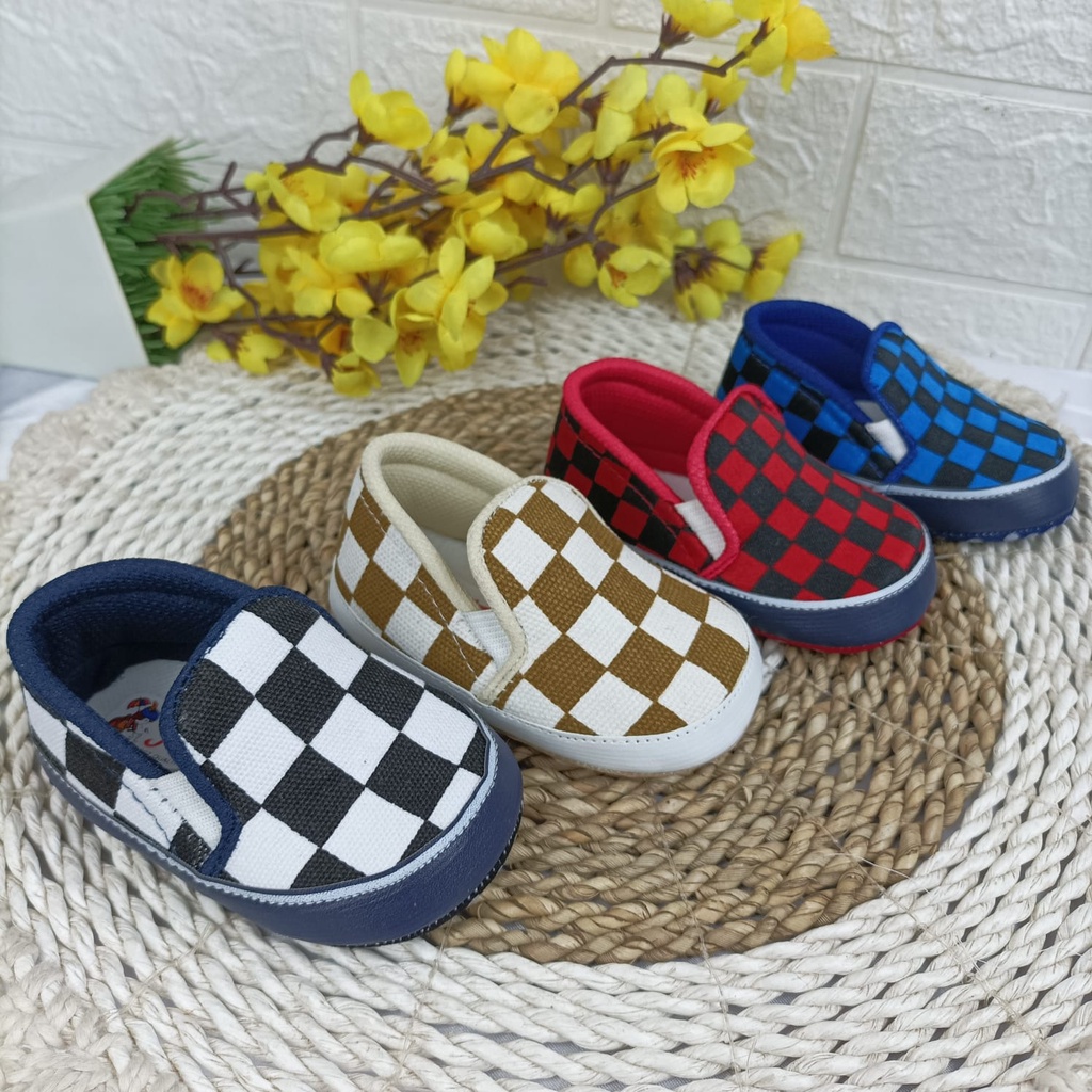 [TAMAN SEPATUKU] SEPATU PREWALKER BABY BAYI NEWBORN BELAJAR JALAN ANAK 0-12 BLN CATUR FPX21