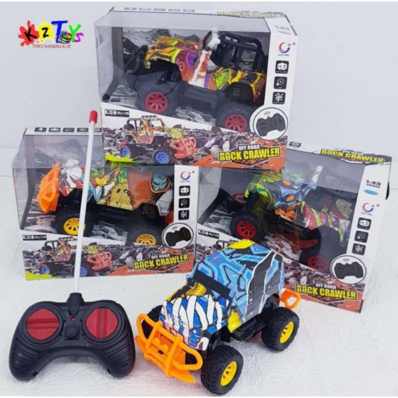 MAINAN MOBIL REMOTE CONTROL - RC JEEP ROCK CRAWLER