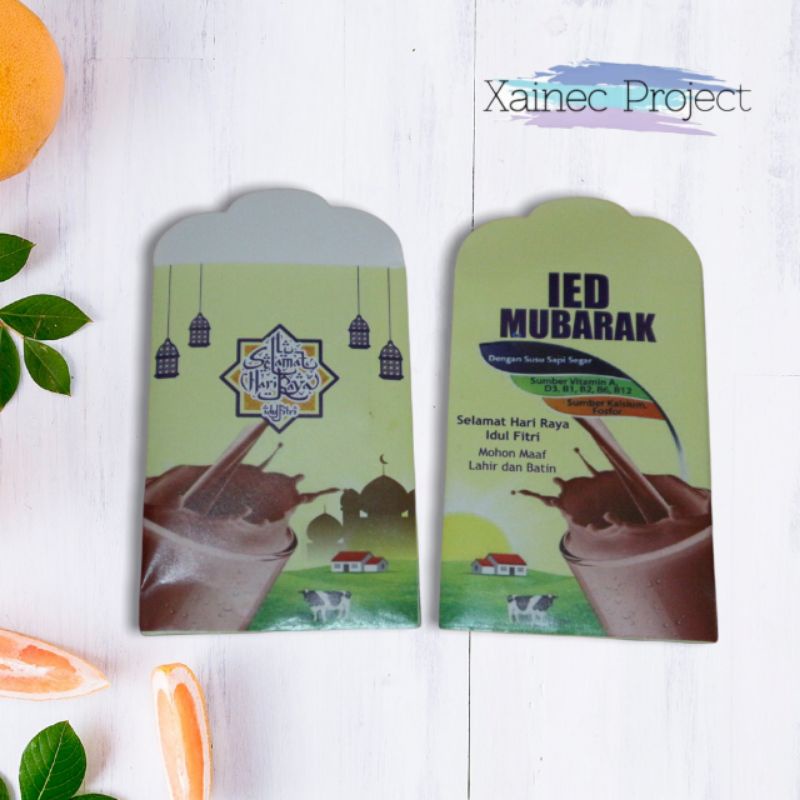 

Amplop Lebaran idul fitri motif Susu Ultra Kotak / Ied Mubarak 1 pak isi 10 pcs
