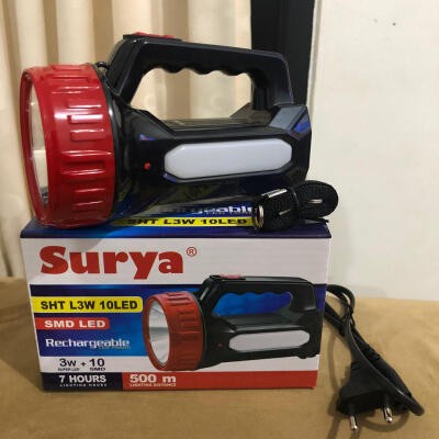 Surya Senter  Emergency SHT L3W 10 LED Senter Tangan Lampu Emergency