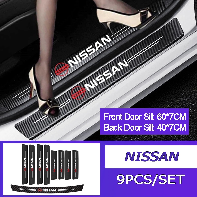 9pcs Strip Pelindung Pintu Mobil Nissan Anti Gores Untuk Versa Kicks Tida Sentra Livina