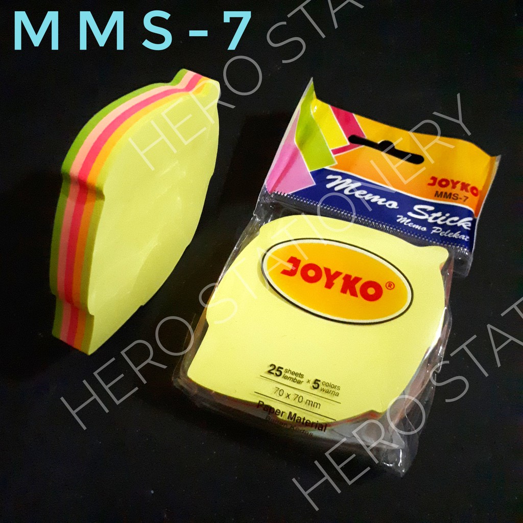 

Memo stick sticky note kertas daun leaf joyko 5 warna MMS-7