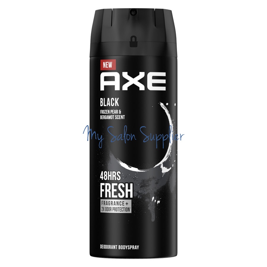 AXE Deodorant Body Spray 135ml BLACK Frozen Pear &amp; Bergamot Scent