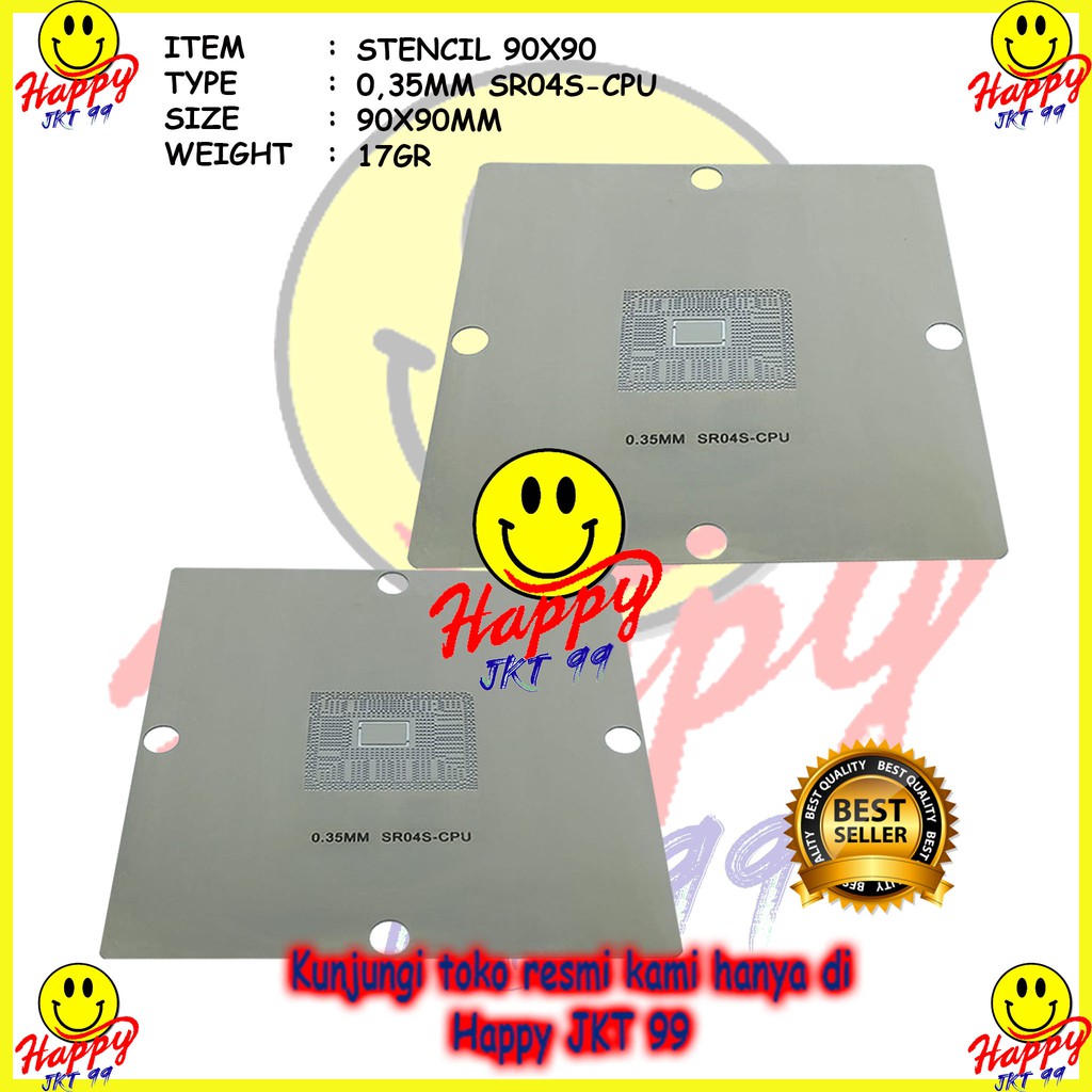 [ HAPPY JKT 99 ] STENCIL 90X90 R04S SR0VA SR13W SR109 SR0CW SR0FB SR08N