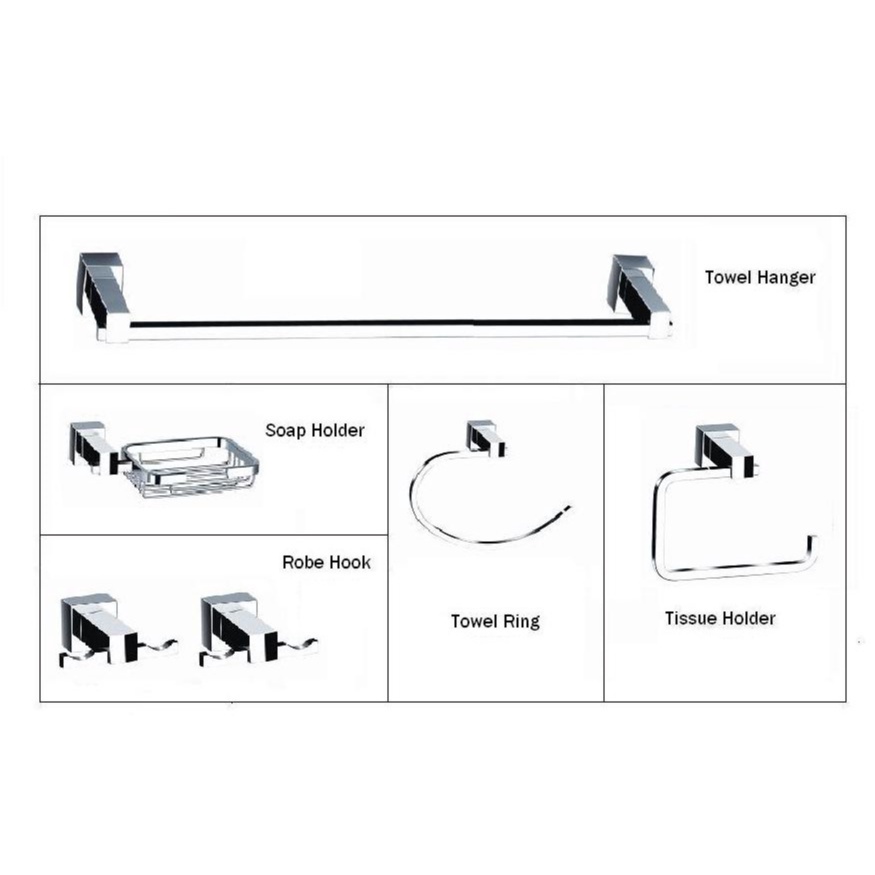 Halmar Bathroom Accessories / Aksesoris Kamar Mandi HF 1500 Chrome