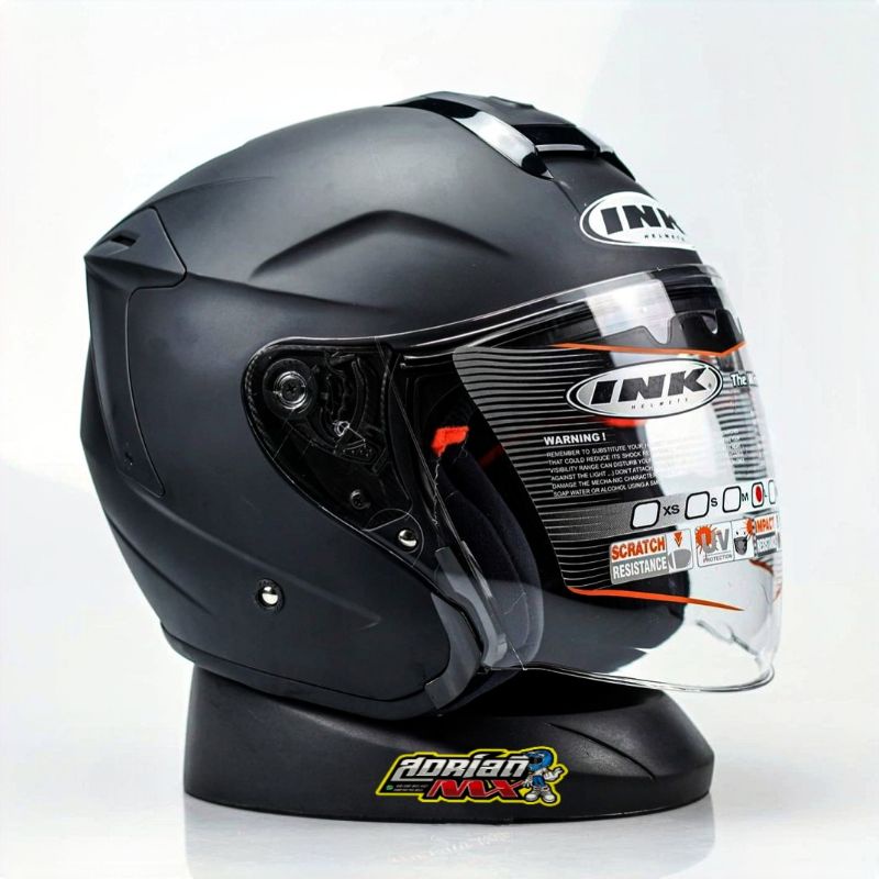 HELM INK DYNAMIC BLACK DOFF ORIGINAL HELM TOURING INK DYNAMIC BLACK MATT HITAM DOFF NO HELM SHOEI