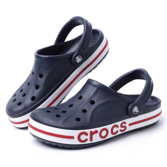 Sandal Crocs Baya Clog / Sandal Kodok / Sandal Unisex / Sandal Laki laki dan Perempuan / Sandal Tahan Air / Sandal Perawat - Navy