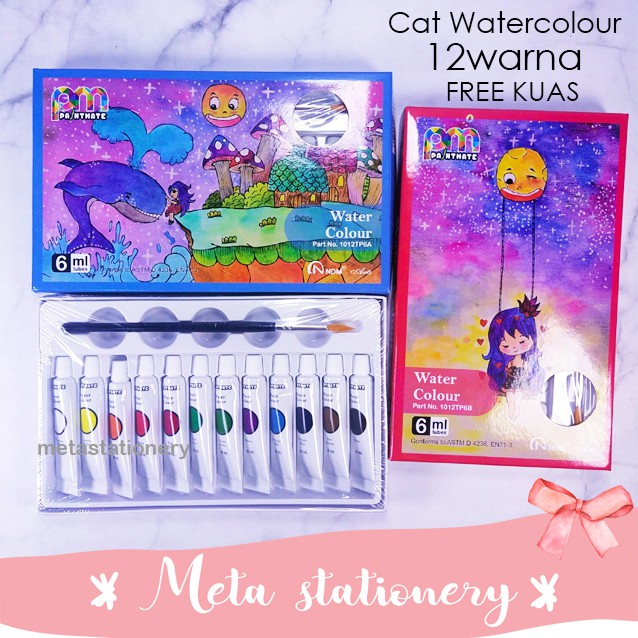 

Cat air / Watercolour NDM 12 warna