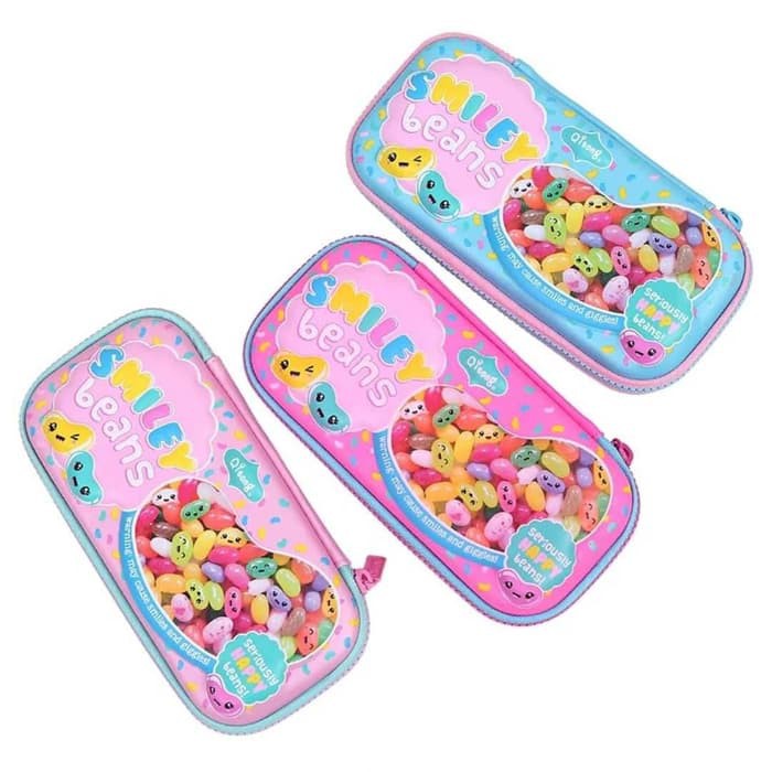 

SMILEY PENCIL CASE HARDTOP - Biru Muda