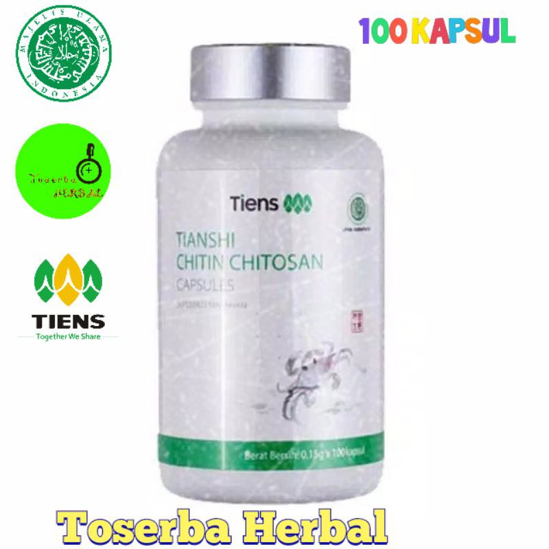 Chitin Chitosan Tiens  / Tianshi Pelangsing Chitin / Diet Detox / Obat tabur luka diabetes