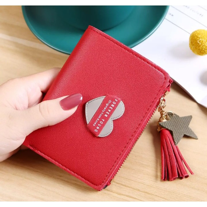 ♥TMALL88♥ DOMPET LIPAT WANITA IMPORT / MURAH / DOMPET LOVE AS9004