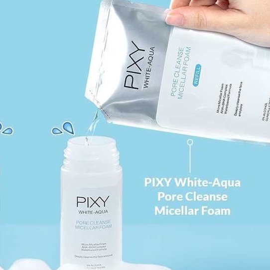 PIXY White Aqua Pore Cleanse Micellar Foam REFILL - 90ml