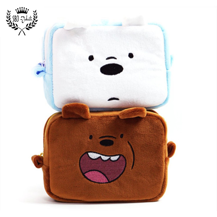 Tas Multifungsi Kartun / Travel Organizer / Tas Kosmetik We Bare Bear