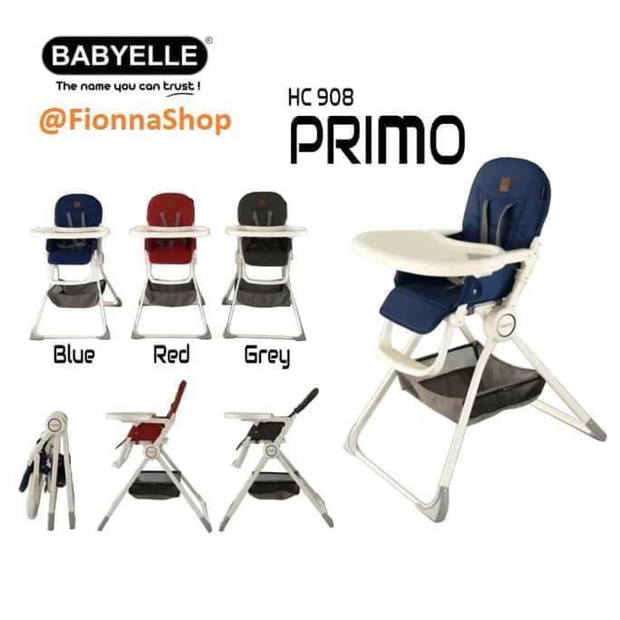 High Chair Baby Elle BabyElle BE 908 Primo / Kursi Makan Bayi - RED