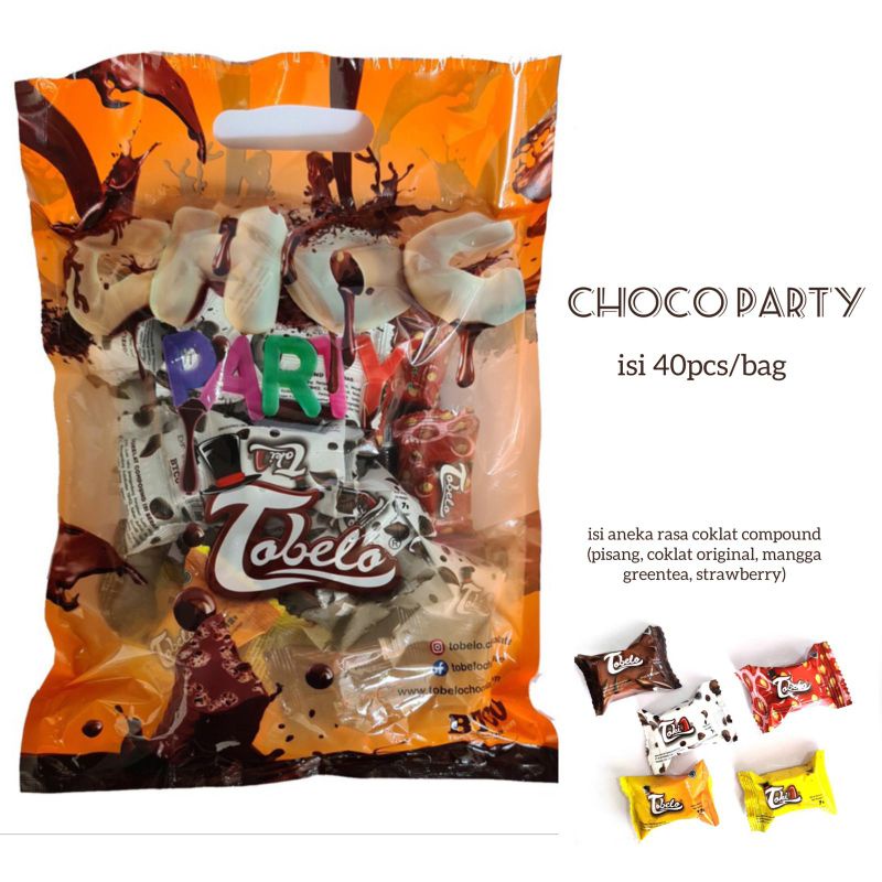 

Choco Party Tobelo - Tobelo Coklat Party - Bingkisan Coklat Murah