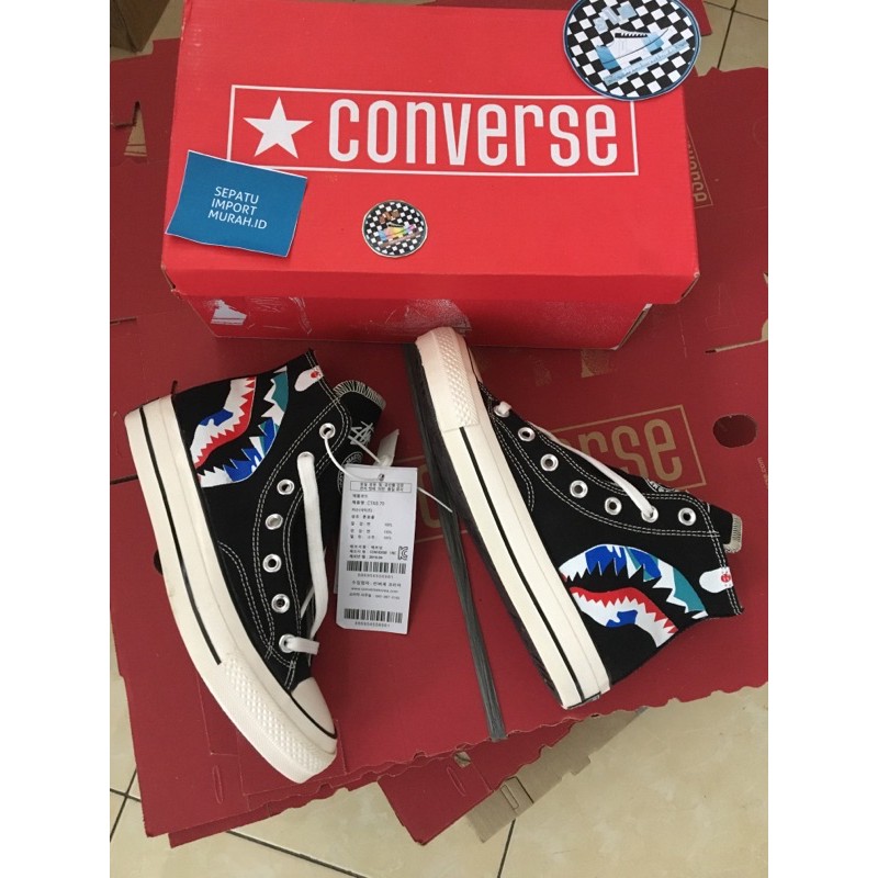 CONVERSE BAPE X MASTERMIND BLACK WHITE