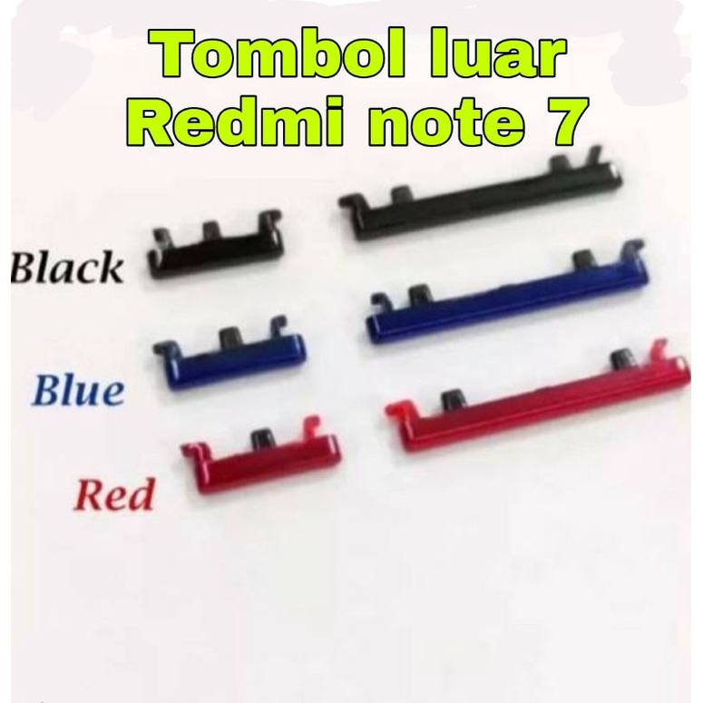 TOMBOL LUAR ON OFF POWER VOLUME VOL REDMI NOTE 7 &amp; NOTE 7 PRO NEW ORIGINAL