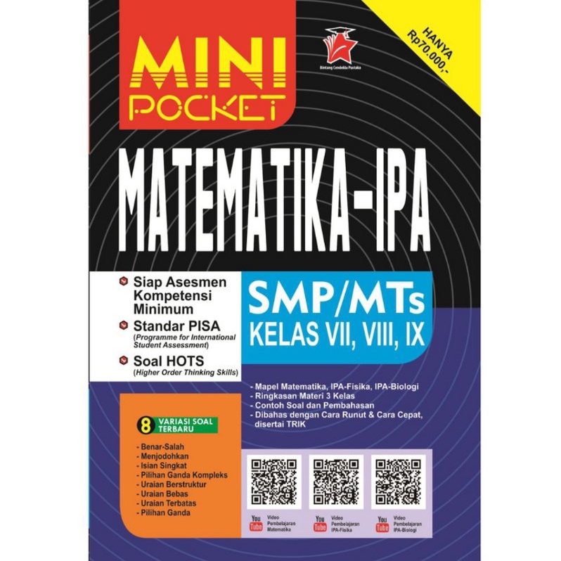 Kompas Ilmu Buku Mini Pocket Rumus Matematika IPA SMP/MTs Kelas 7, 8, 9-4