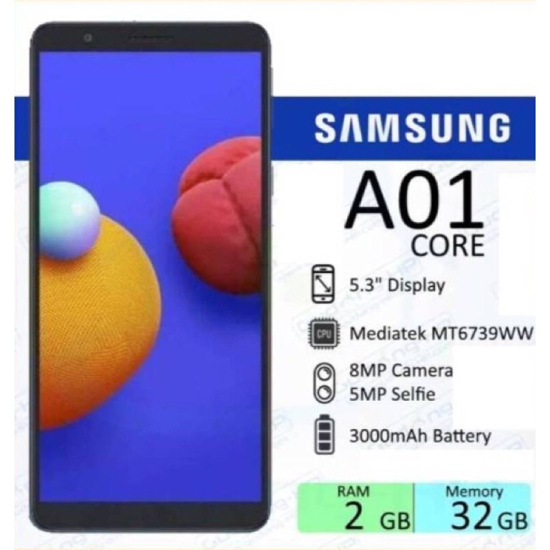 Samsung A01 core 2/32 garansi resmi
