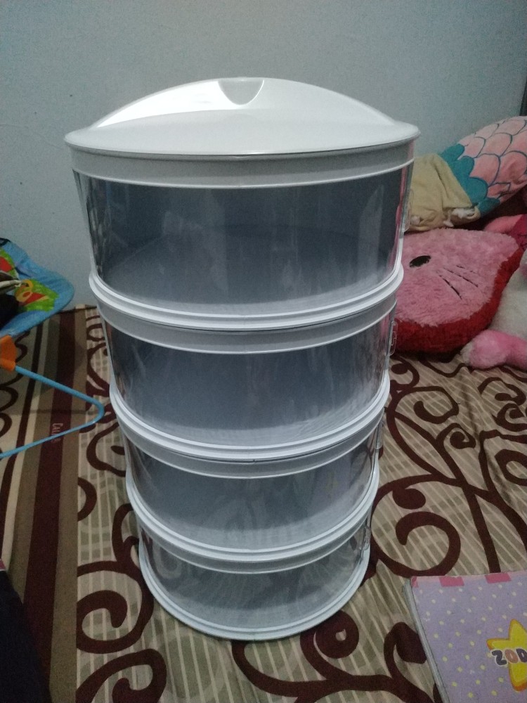 Rak Penyimpanan Makanan 4 Susun Tingkat Tudung Saji Tutup Food Cover