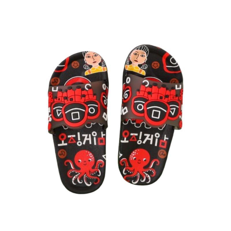 Sandal Squid Game Anak Laki Laki Sandal Anak Motif Squid Game Sandal Squid Game