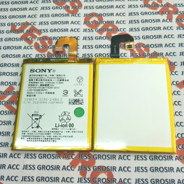 Baterai Battery Original SONY XPERIA Z3 D6903 D6553 L55 LIS1558ERPC