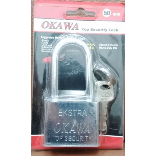 gembok okawa 50mm tangkai panjang top security