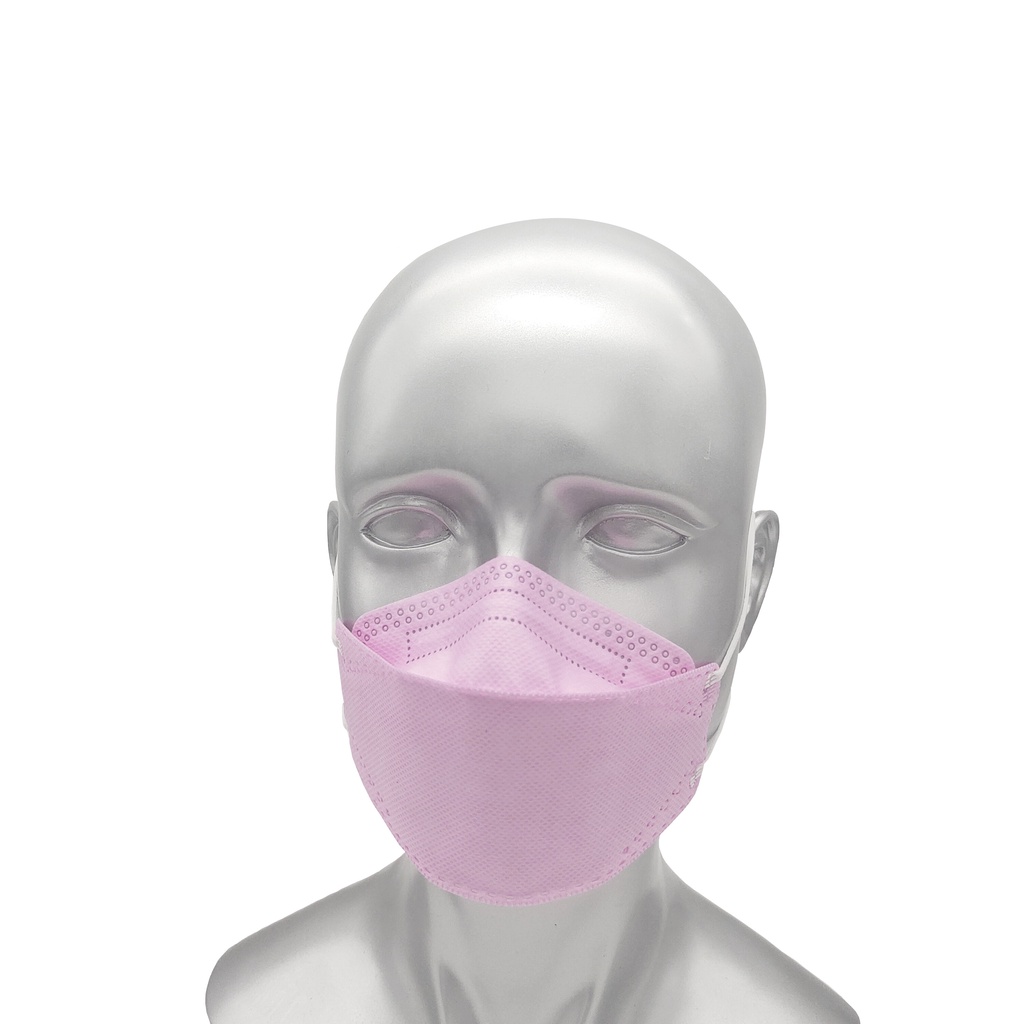 Masker KF94 WARNA PREMIUM Korea isi 1pcs Disposable / ecer warna pink muda