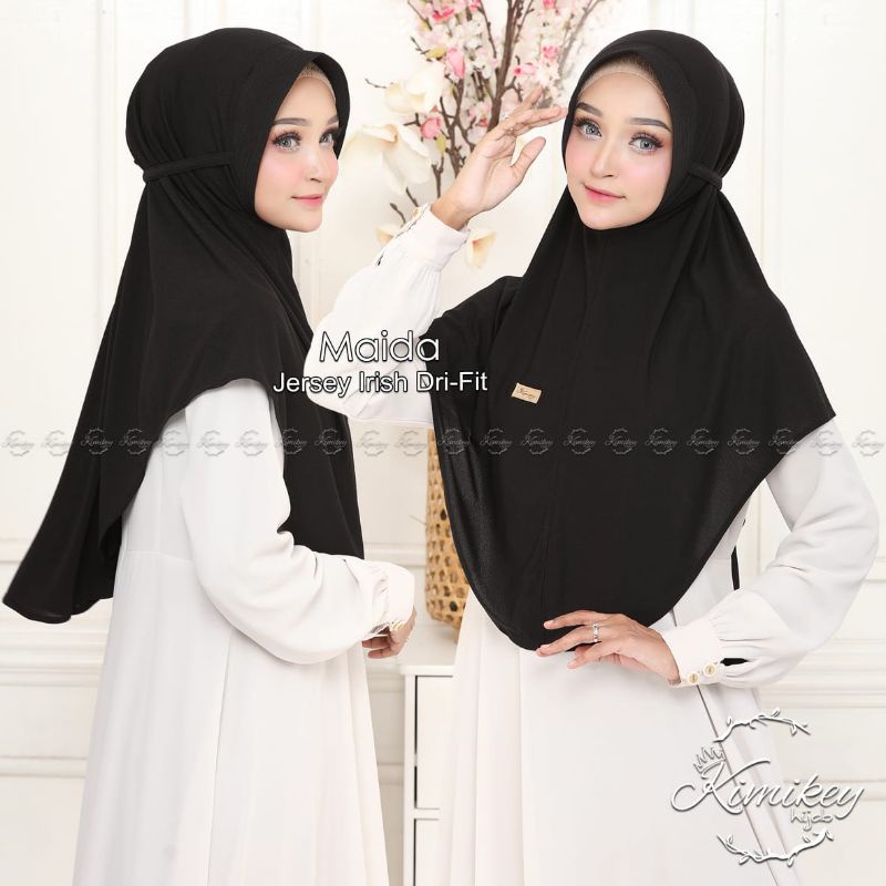 Kimikey MAIDA Jilbab Instan Jersey Irish Dry Fit Kerudung Bergo Pad Hijab