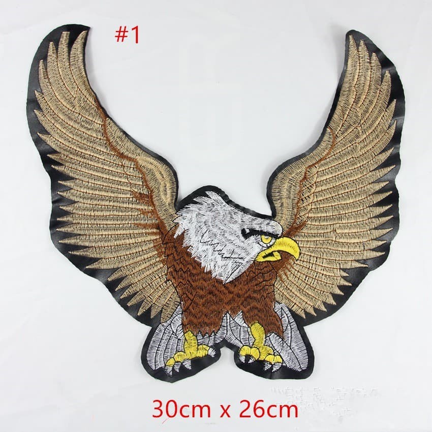 Patch elang eagle besar harley davidson emblem bordir iron on patches