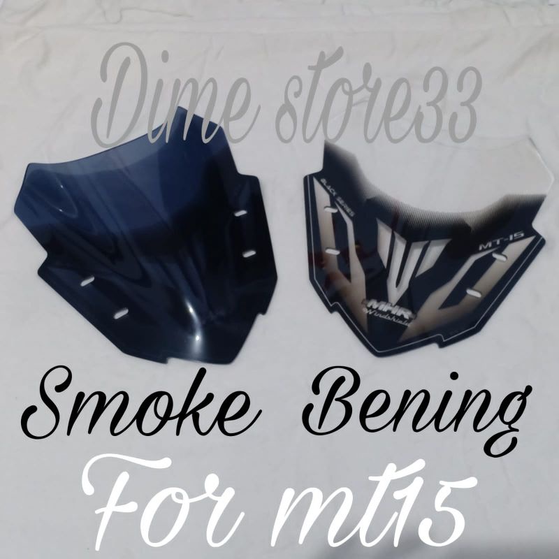 Windshield winsil mhr mt15 mt15 / kaca depan visor mt 15 mhr racing black series