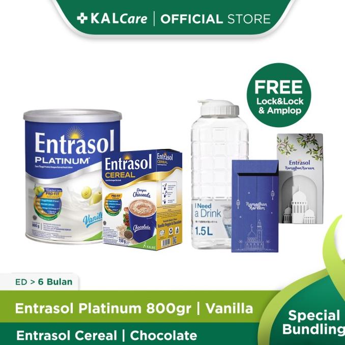 

[COD] Buy Entrasol Plat 800 G + Entrasol Cereal Chocolate Free Lock n Lock [COD]