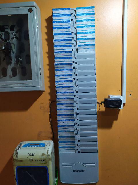 Krisbow Rak Kartu 50 Slot - Tempat Kartu Absen