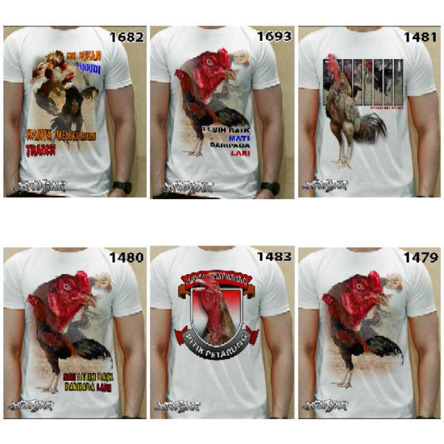 Kaos 3d ayam jago bangkok