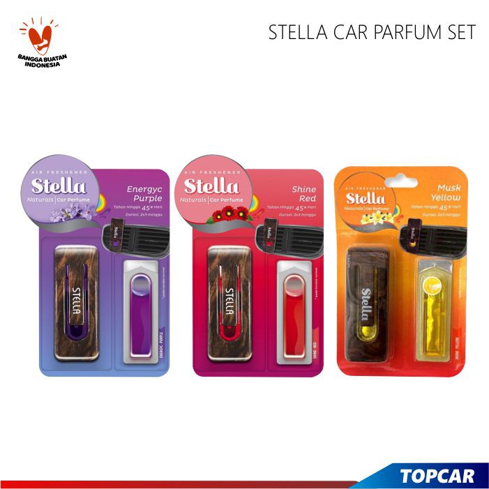 STELLA Car Parfum Set Pengharum Cabin Mobil Pewangi Dalam Mobil Parfum Mobil Wangi Cabin Mobil