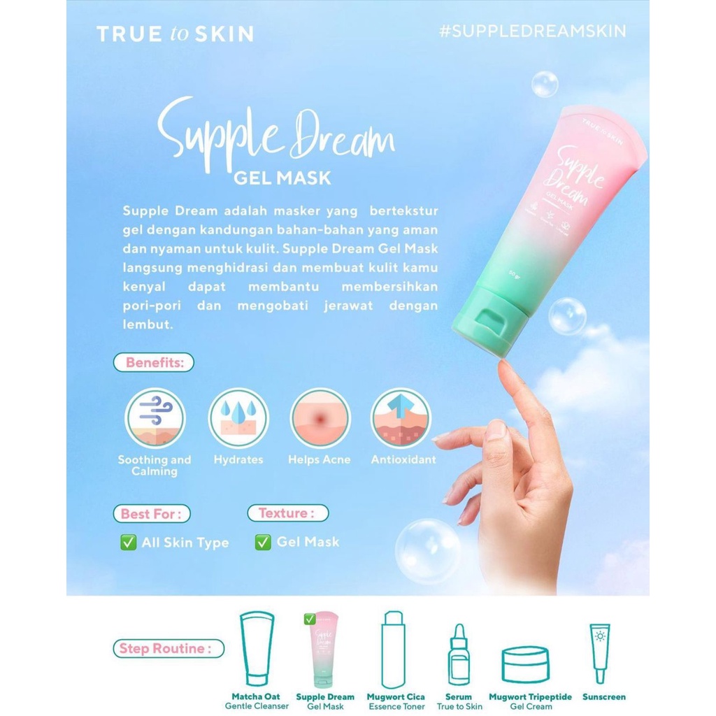 True To Skin Supple Dream Gel Mask | masker wajah